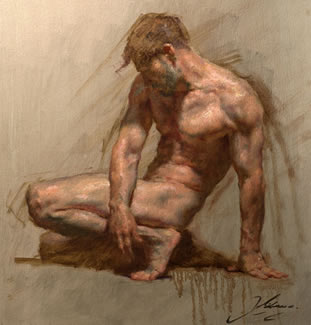 'Crouching Figure' by Robert Liberace